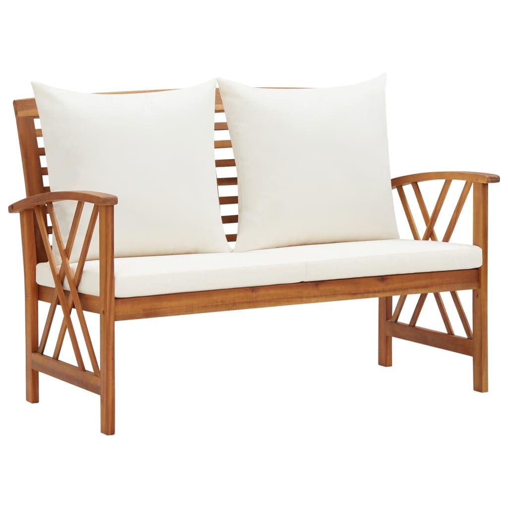 2 Piece Solid Acacia Wood Garden Lounge Set